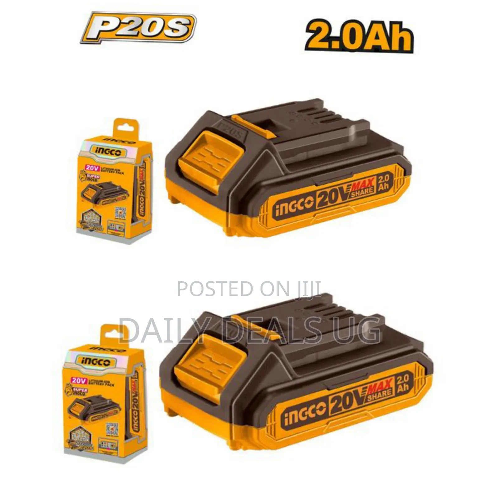 Ingco Fbli20011 -Lithium-Ion Battery Pack -Orange