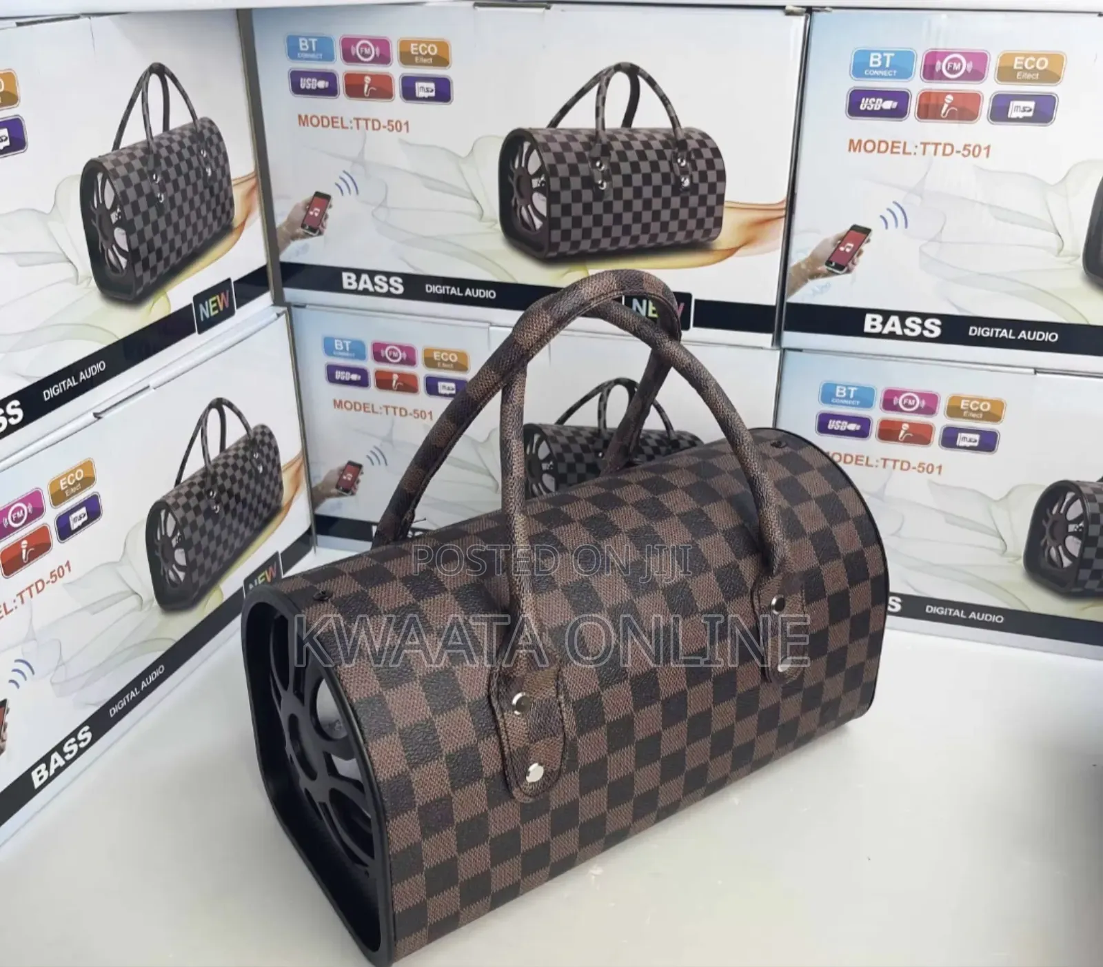 Handbag Speaker Wireless Bluetooth, Indoor Outdoor, Karaoke Fm, Mp3