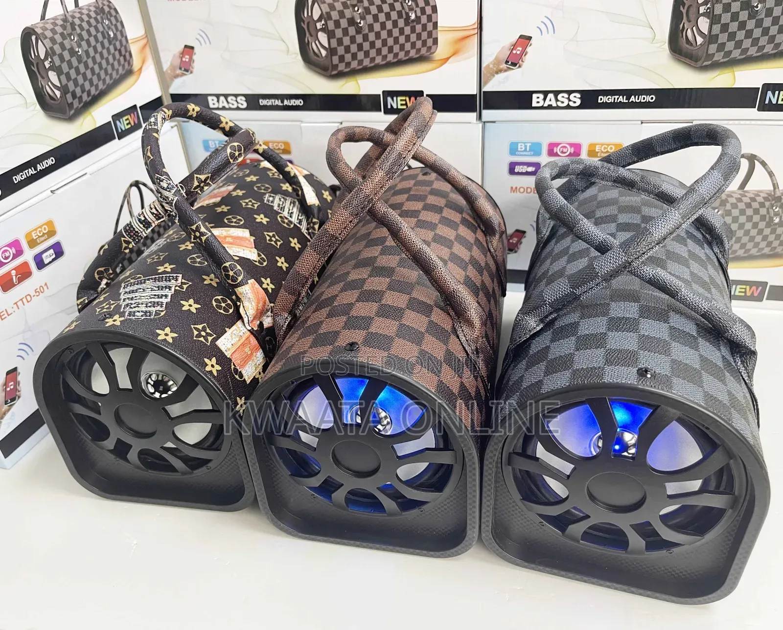 Handbag Speaker Wireless Bluetooth, Indoor Outdoor, Karaoke Fm, Mp3