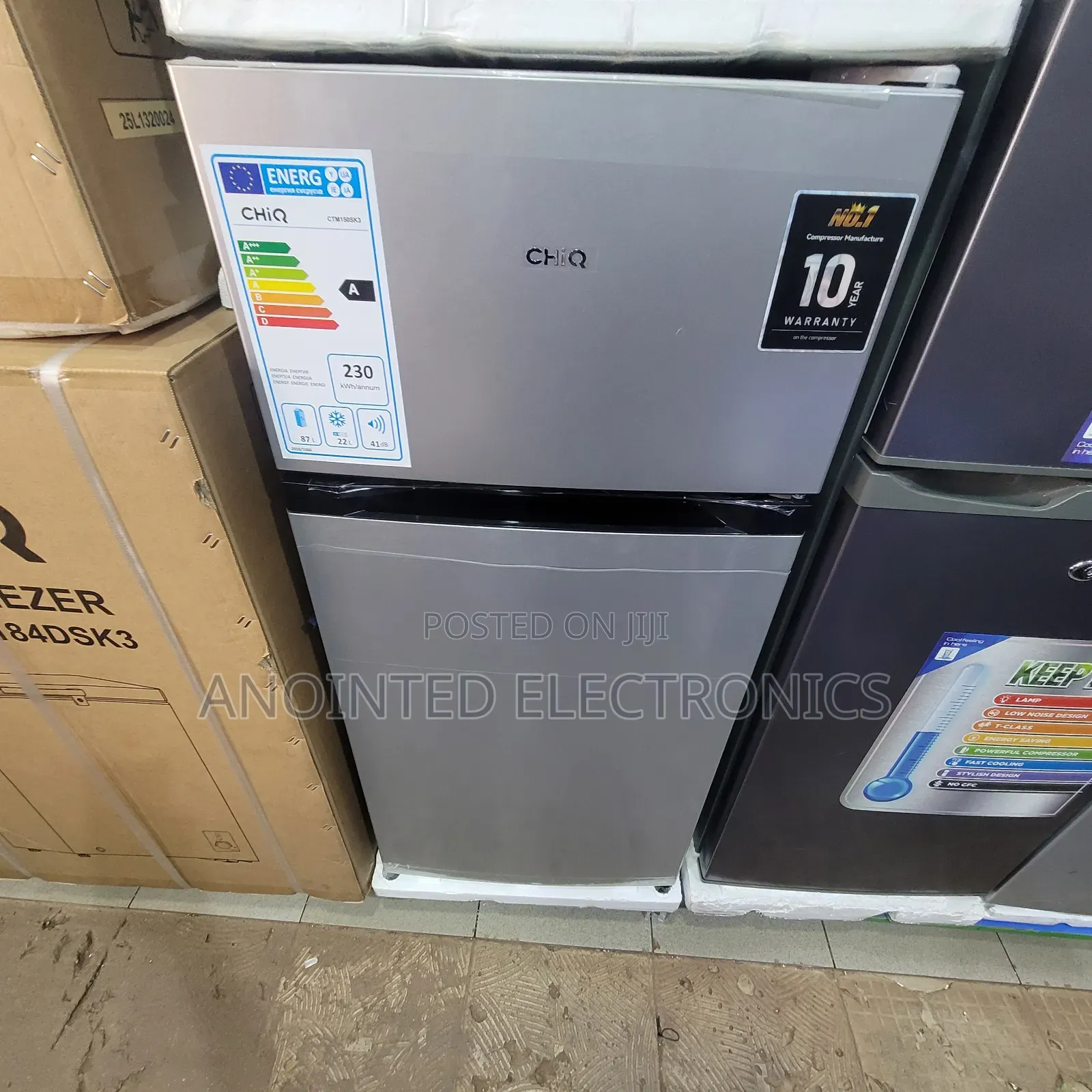 Chiq 150l Refrigerator Double Doors