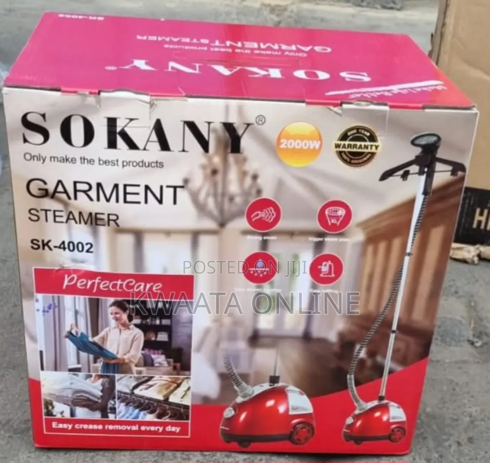 Sokany 2000w Garment Steamer Fast Heating,1.6 Liter Water Tank