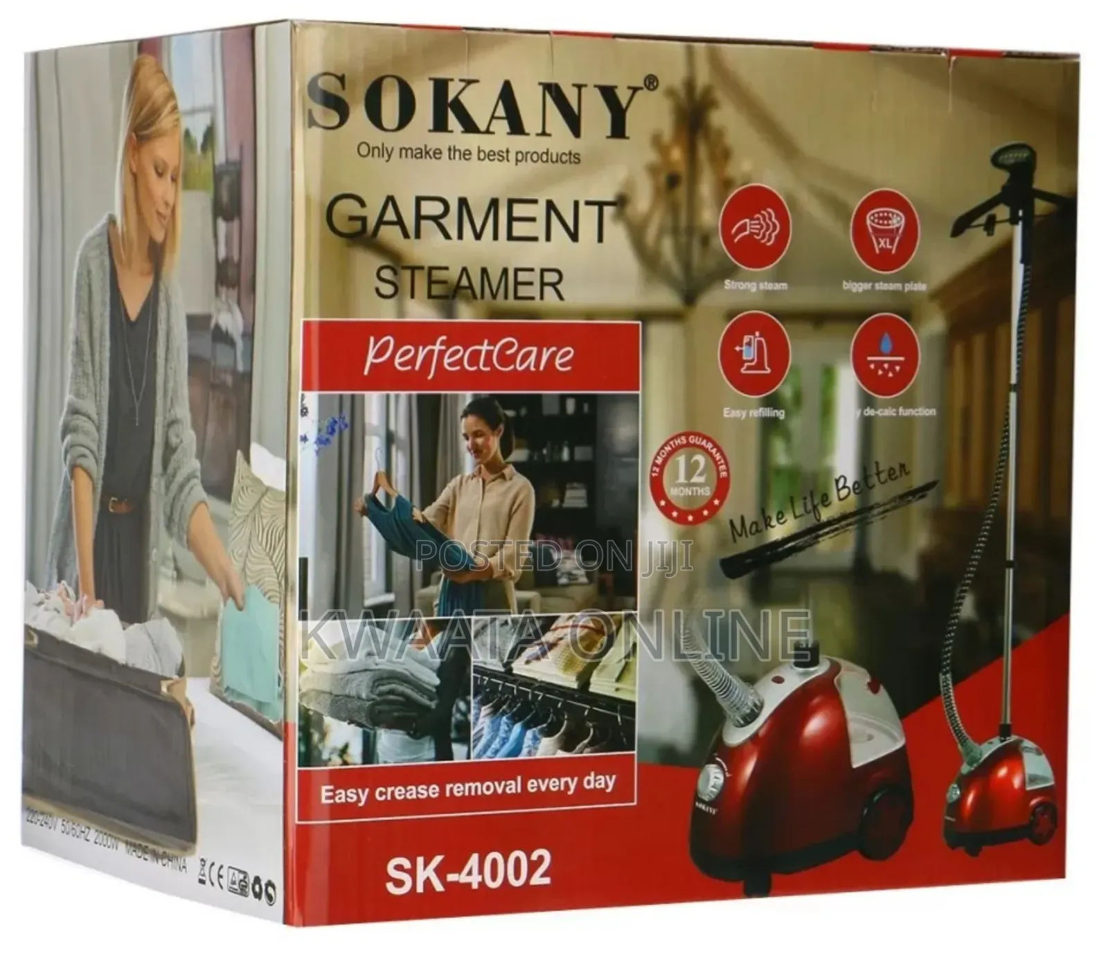 Sokany 2000w Garment Steamer Fast Heating,1.6 Liter Water Tank
