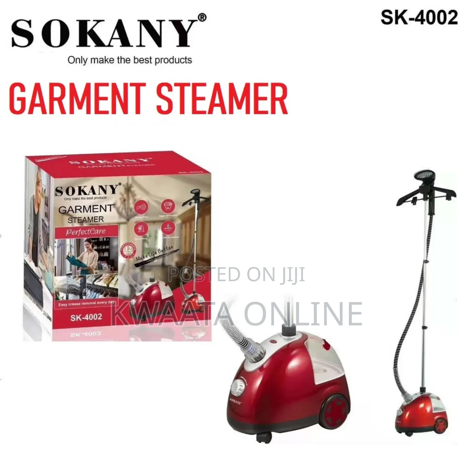Sokany 2000w Garment Steamer Fast Heating,1.6 Liter Water Tank