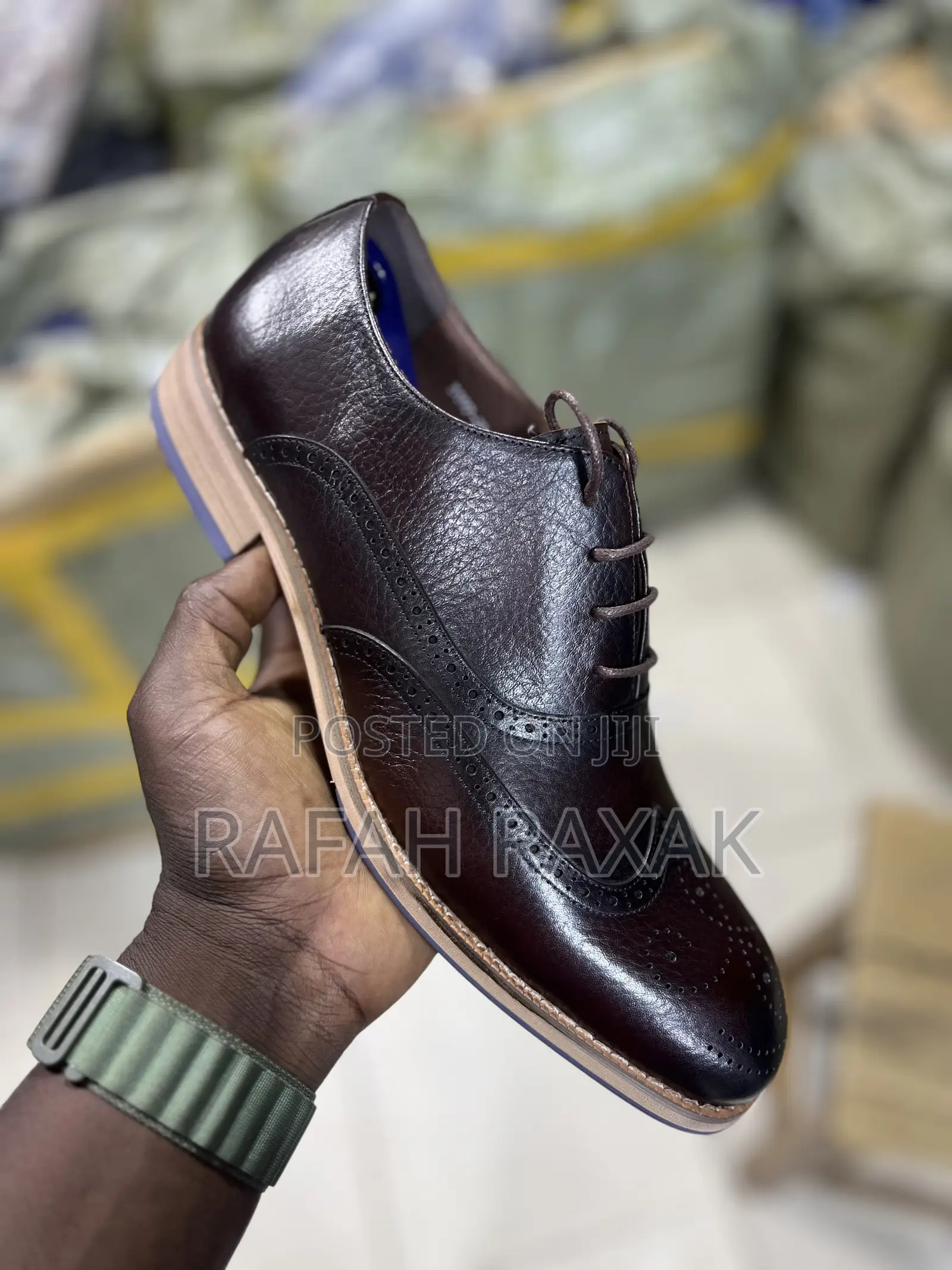 Original Dark Tan Franco Banetti Oxford Gentle Shoes