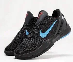 Original Black/Blue Nike Kobe 6 “Dark Knight” Basketball Sneakers