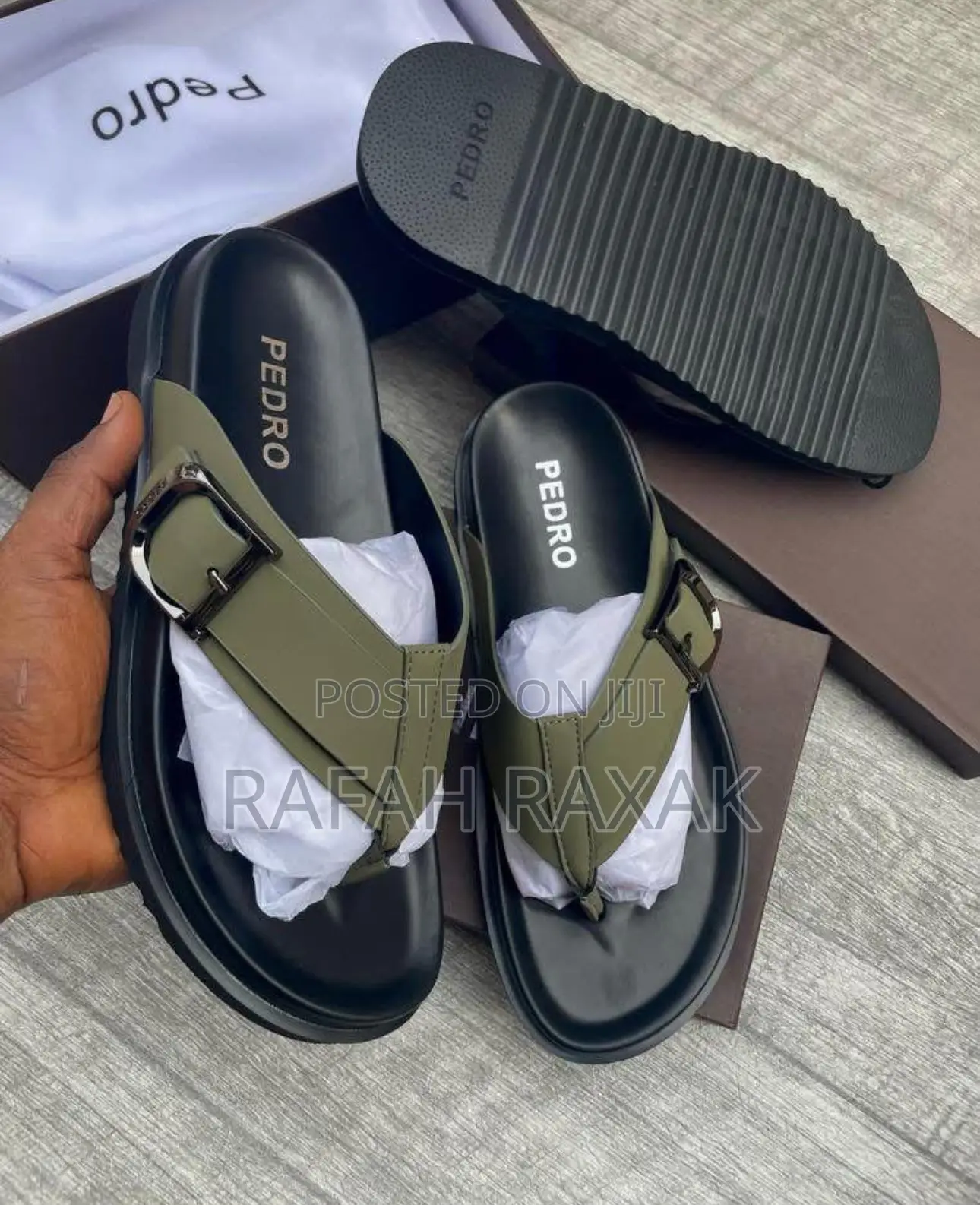Original Men’S Luxury Green Pedro Slipper Sandals