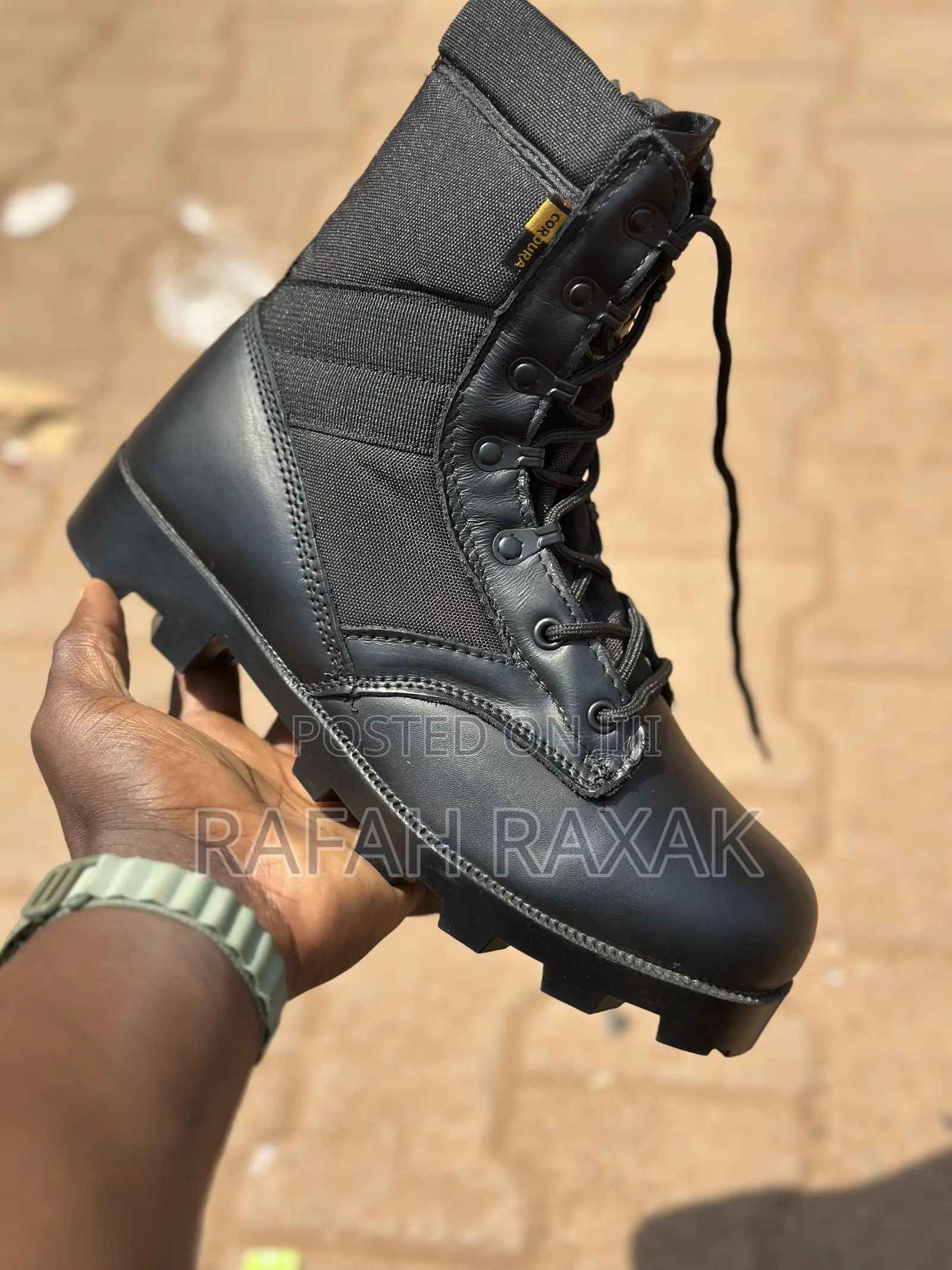 Men’S Classic Outdoor Black Condura Military Jungle Desert Boots
