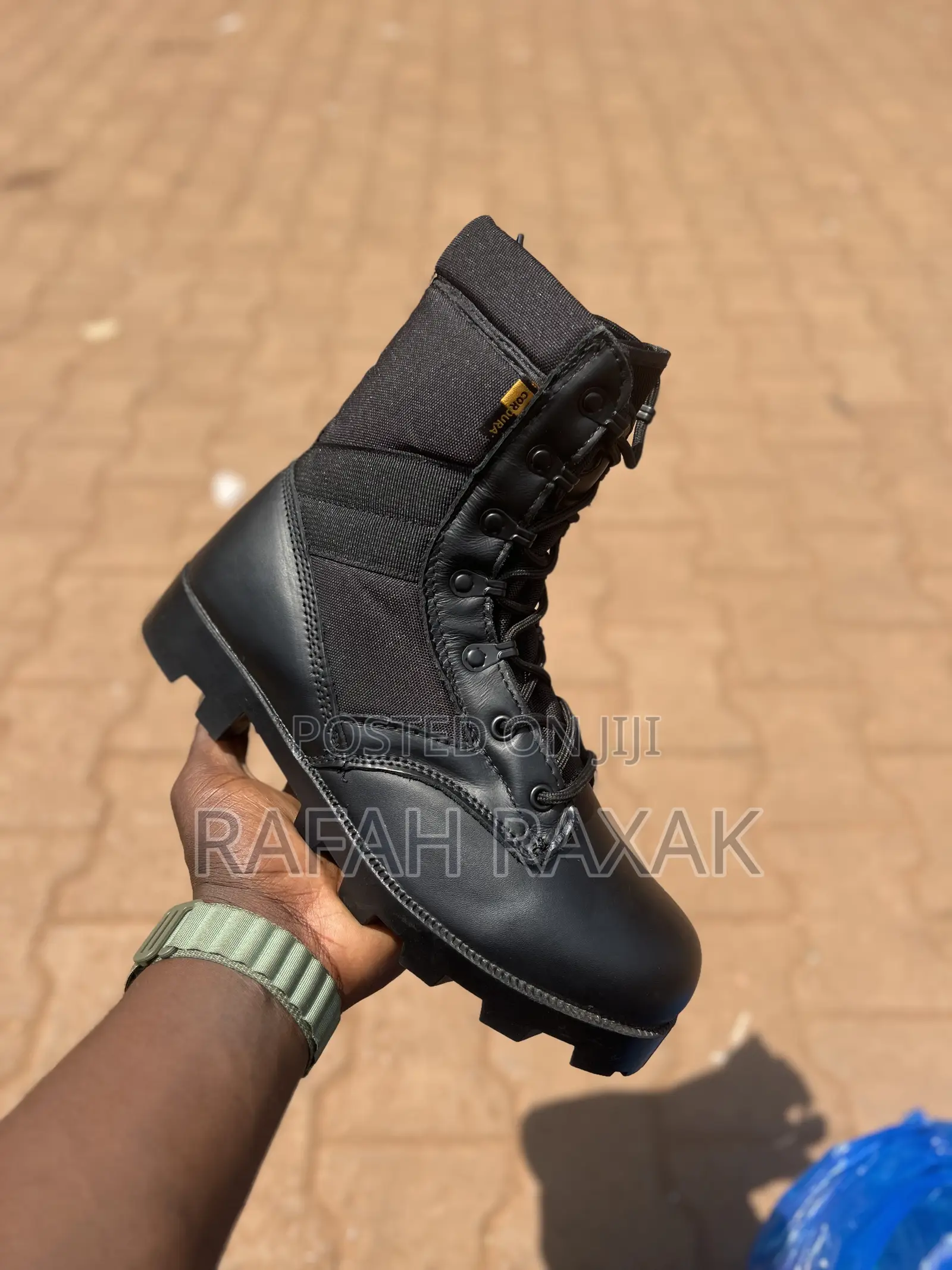Men’S Classic Outdoor Black Condura Military Jungle Desert Boots