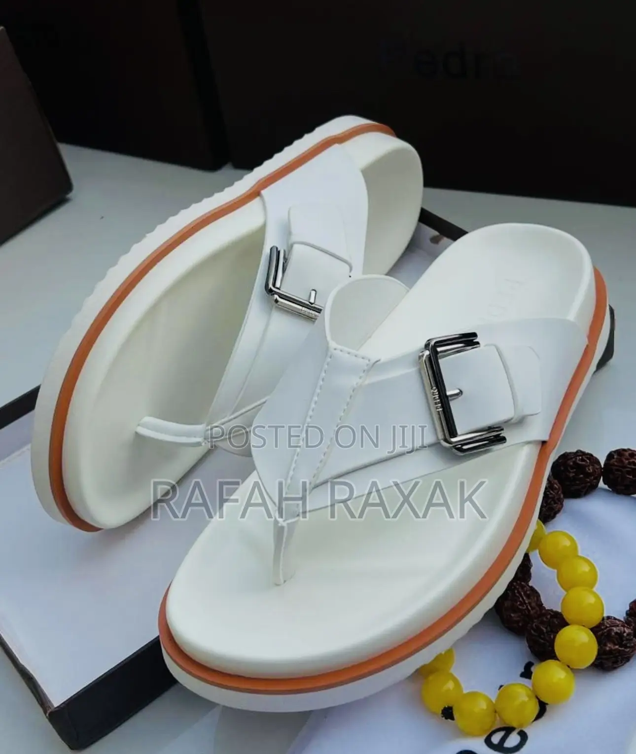 Original Men’S Luxury White Pedro Slipper Sandals