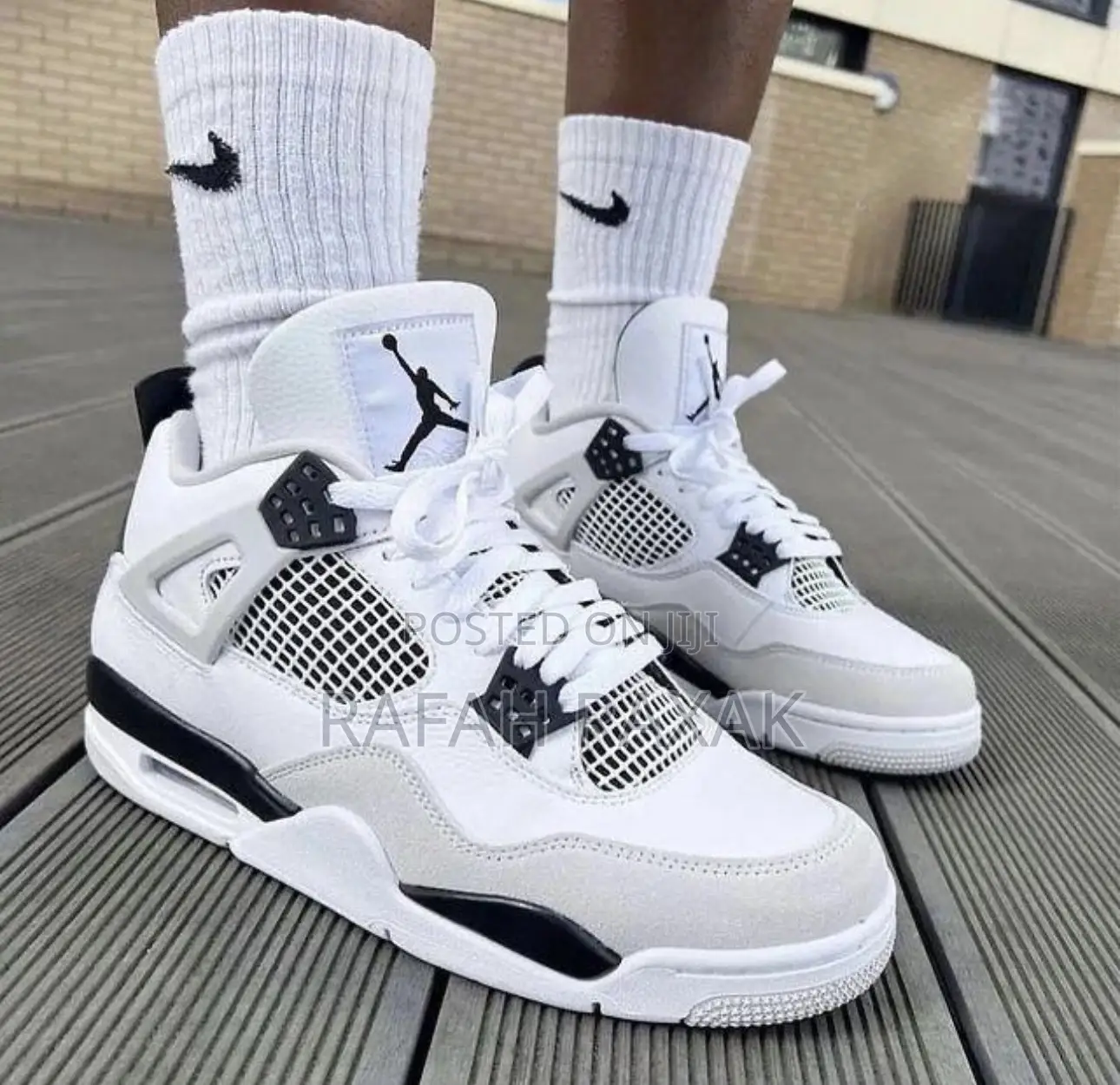 Original Air Jordan 4 Retro “Military Black” Sneakers