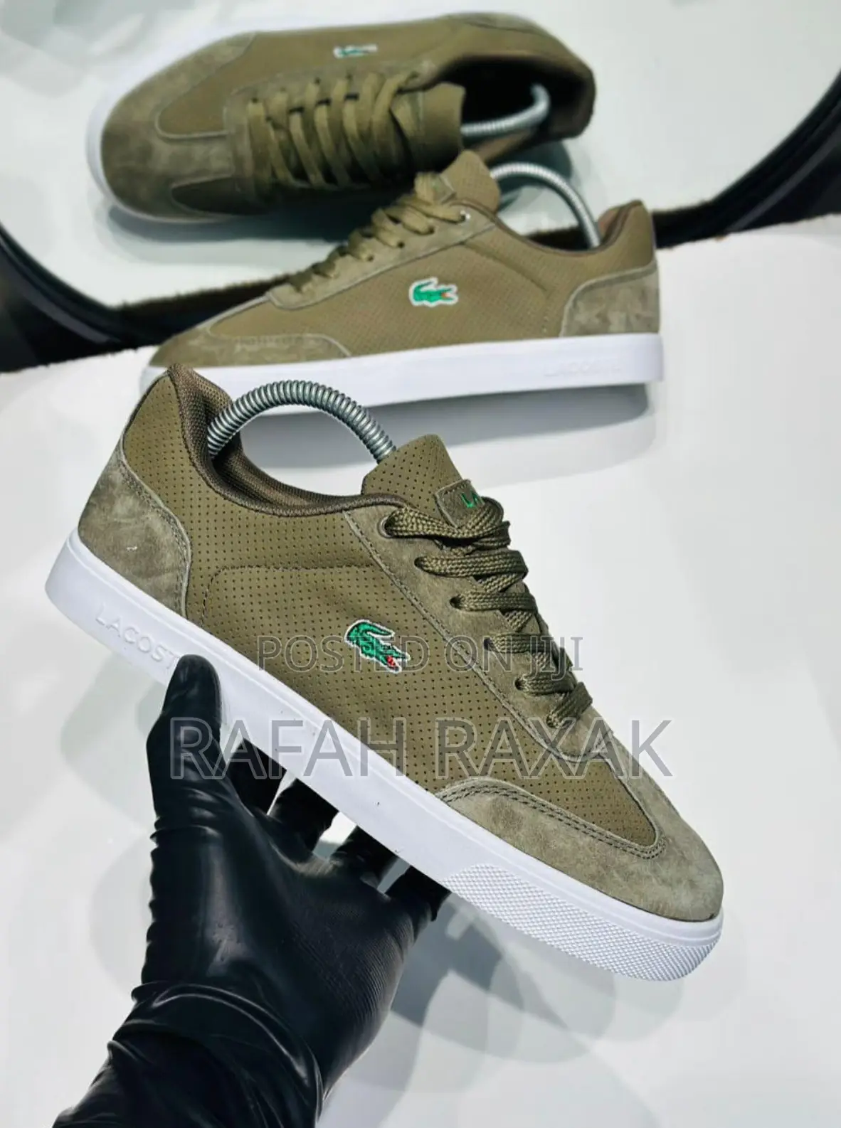 Original Men’S Green/White Casual Lacoste Sneakers