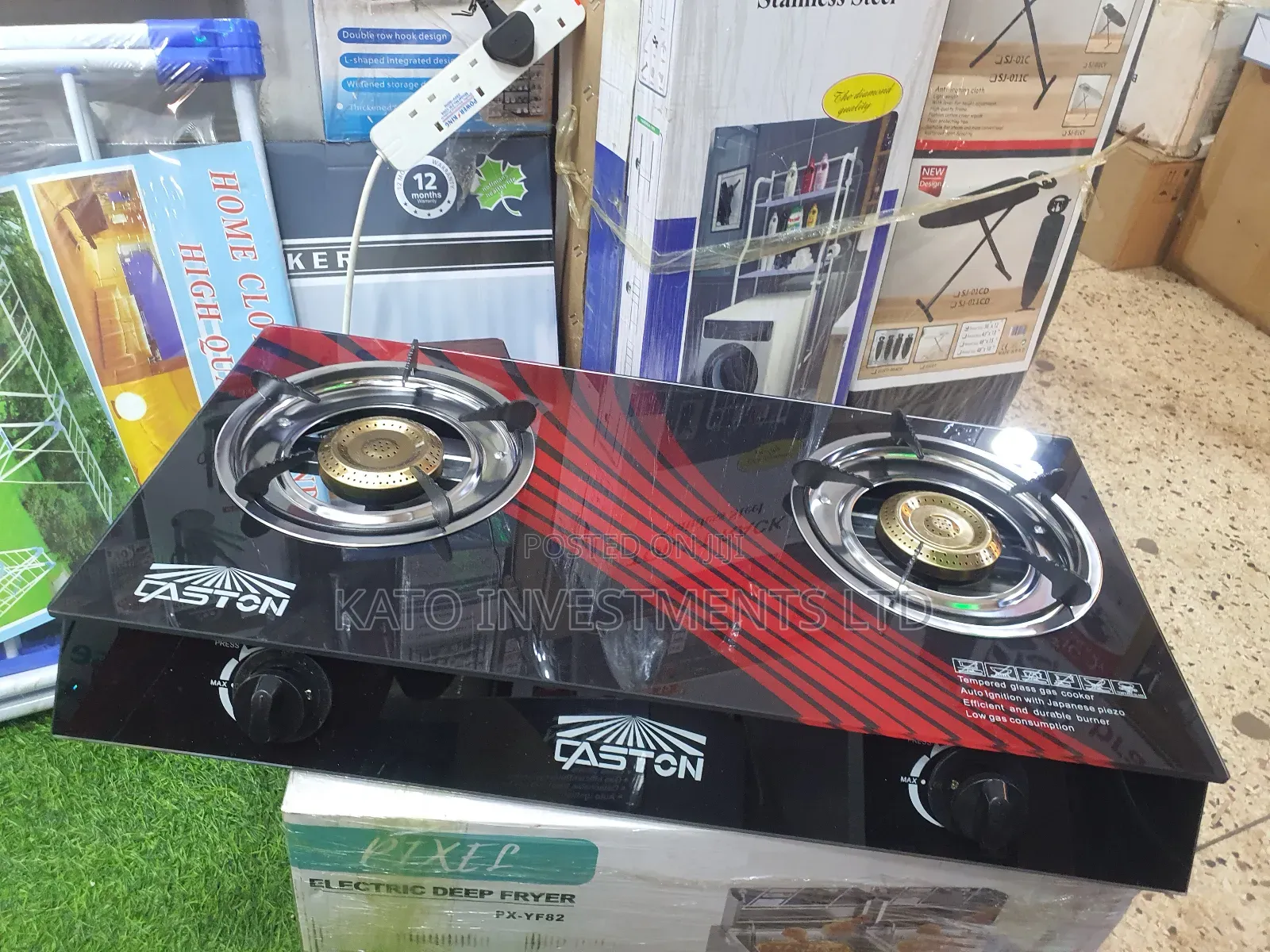 Gaston Glass Double Gas Burner