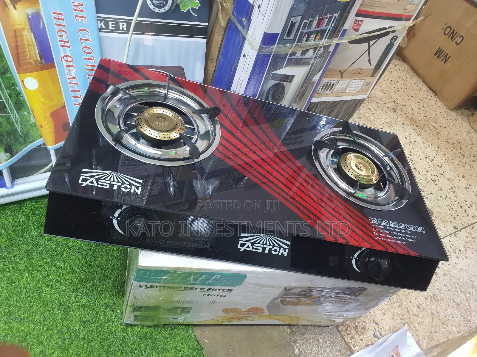 Gaston Glass Double Gas Burner