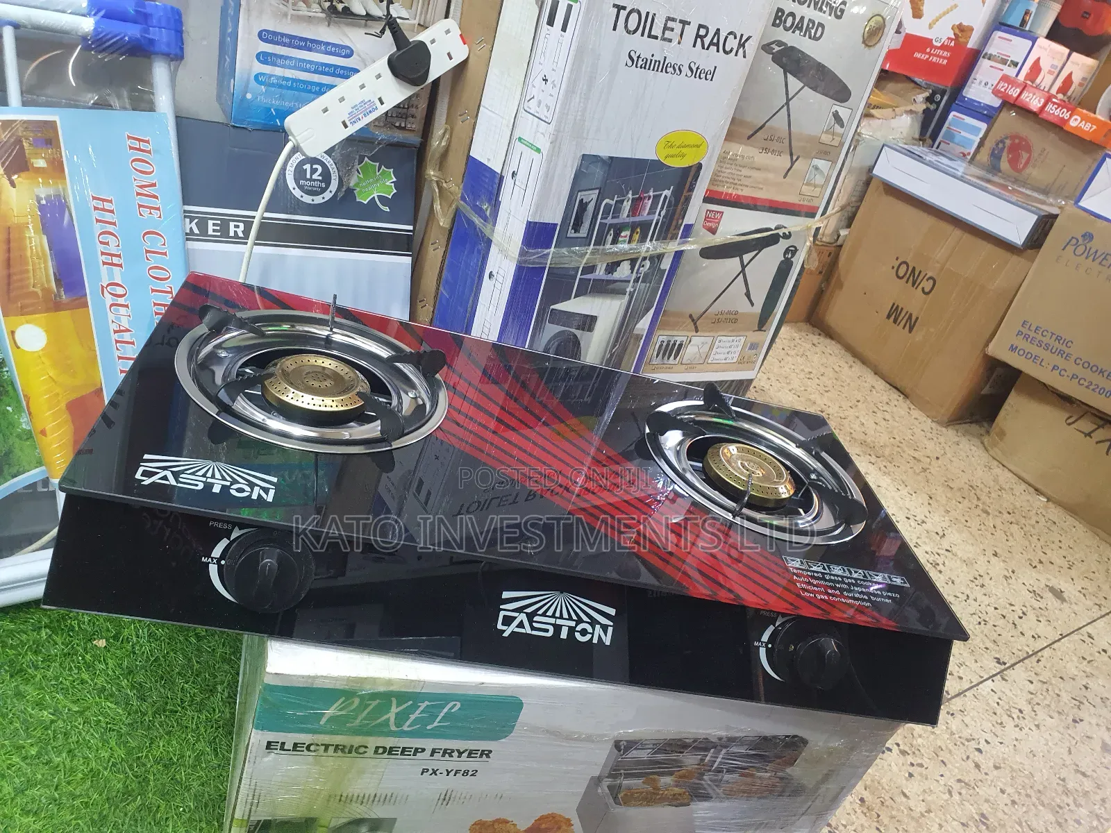 Gaston Glass Double Gas Burner