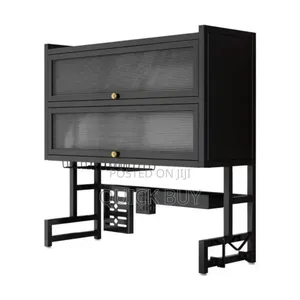 Dustproof Double Dish Cabinet Organiser Rack