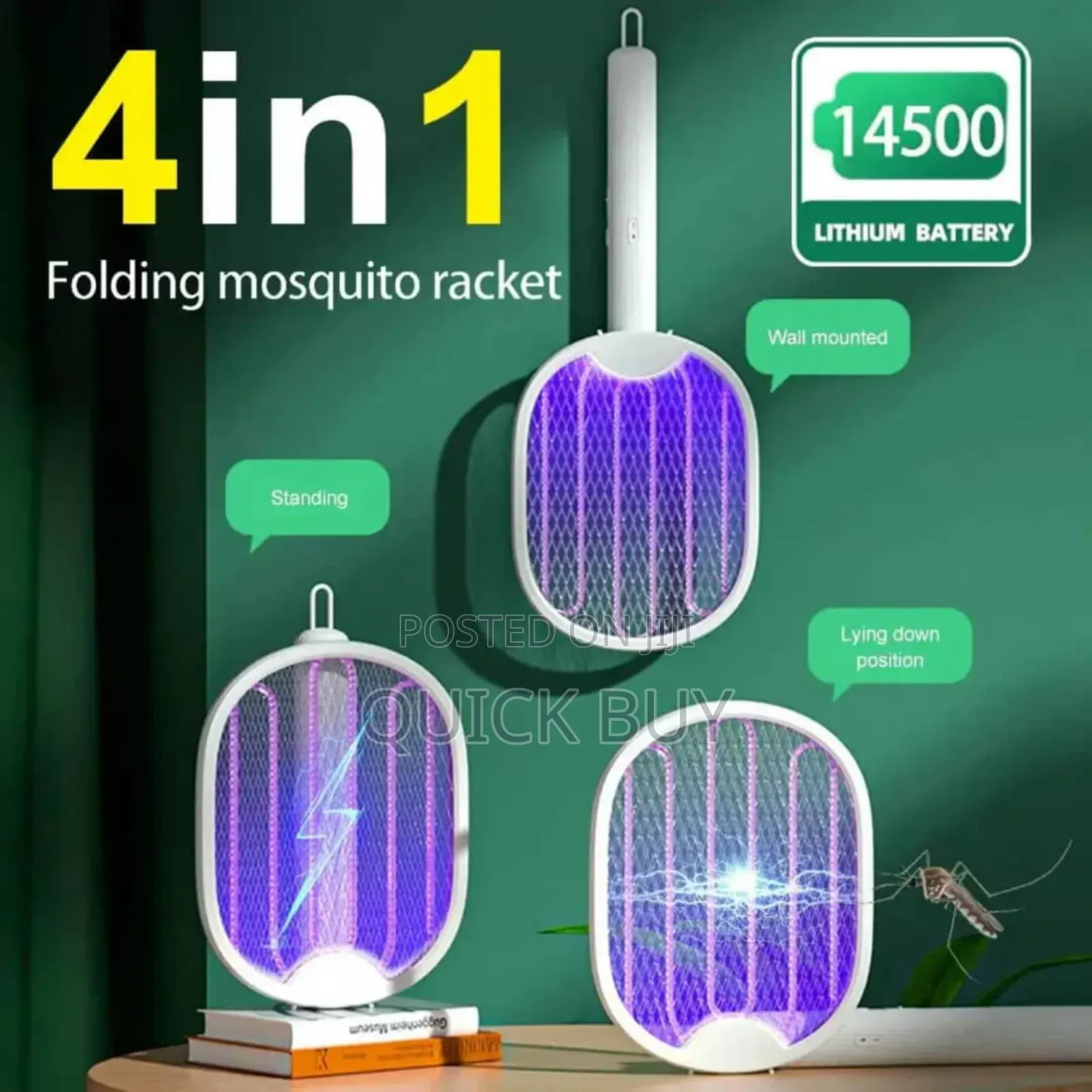 New 4in1 Folding Mosquito Racket