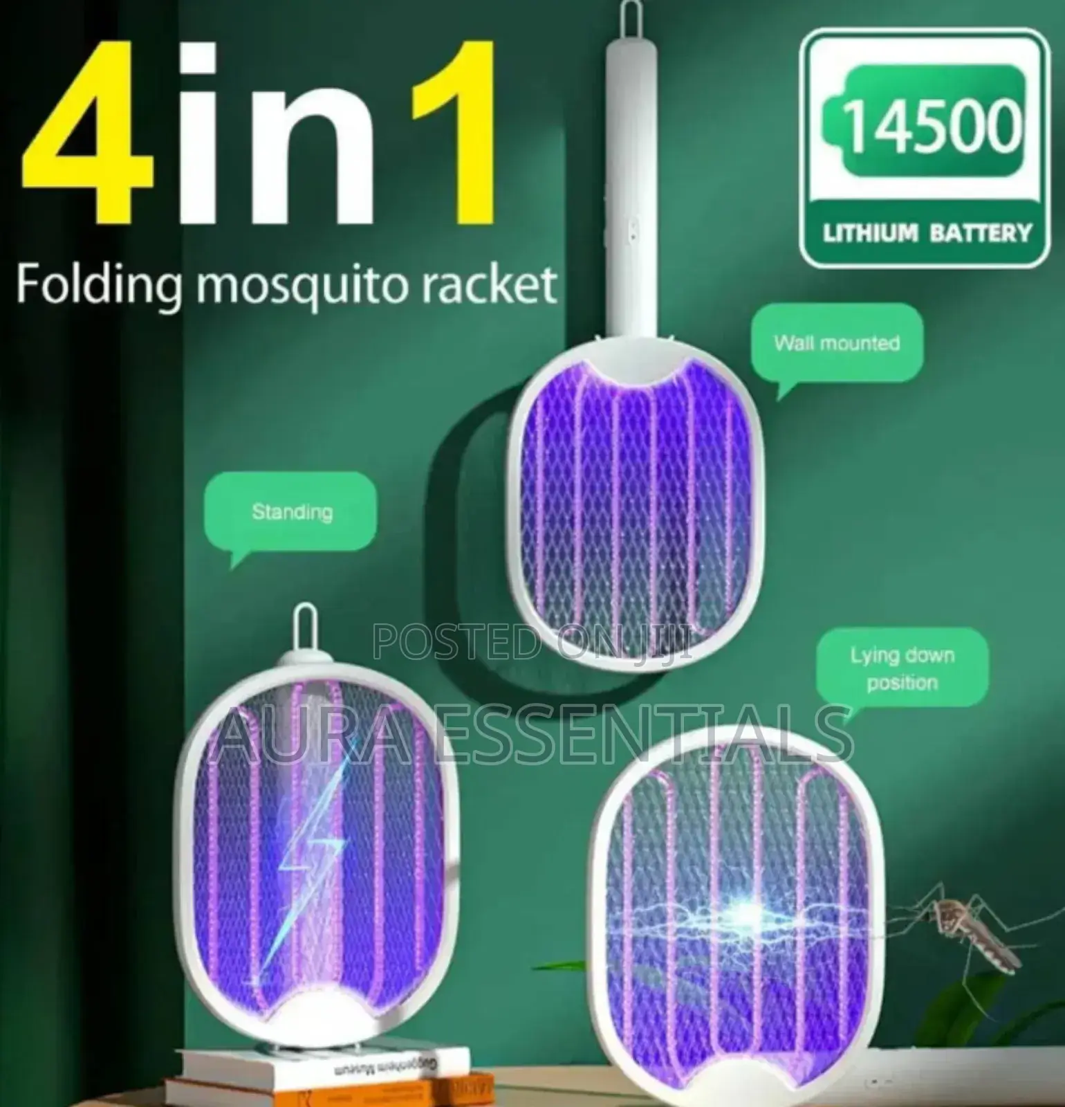 4in1 Folding Mosquito Racket