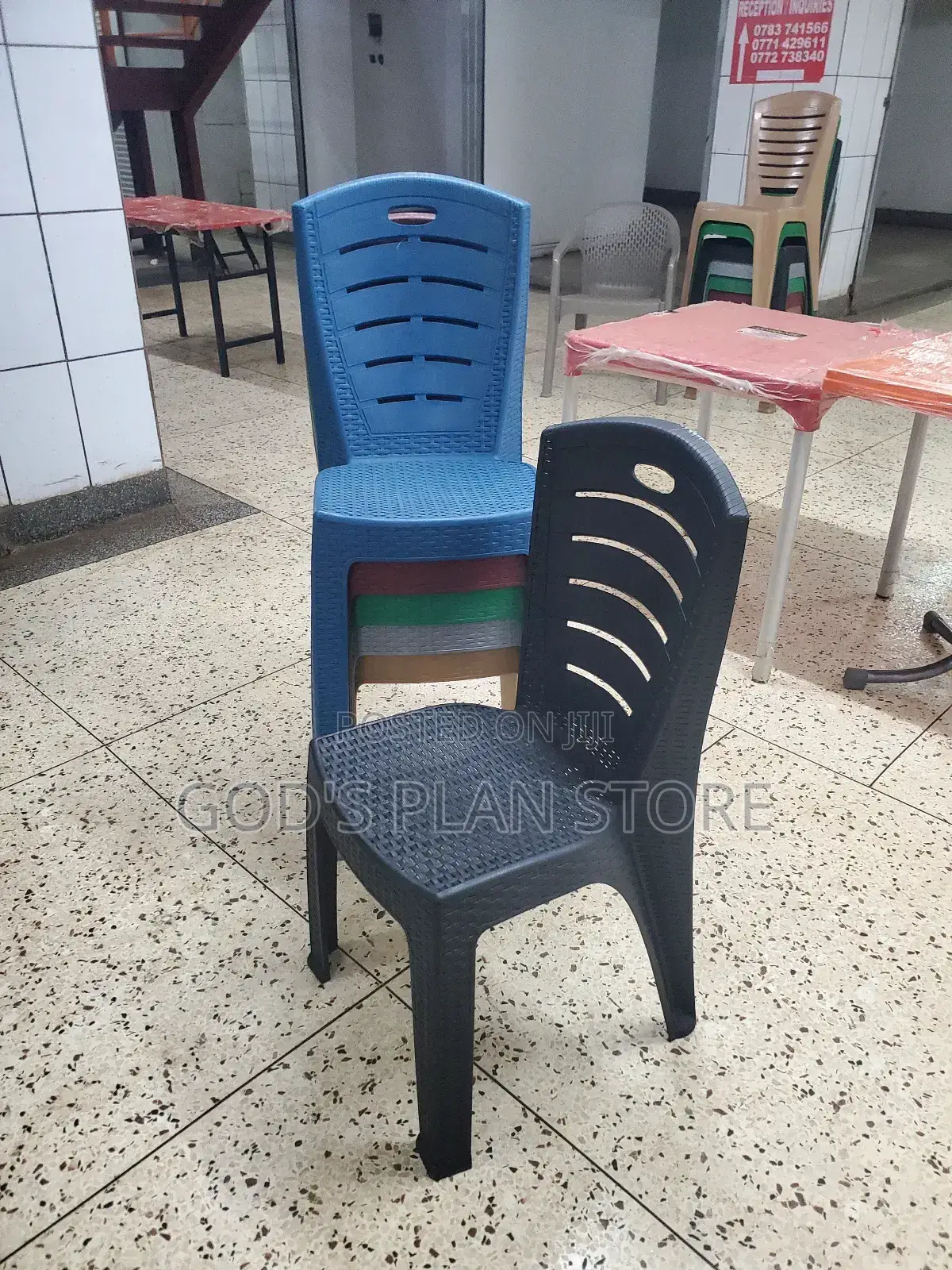 Basement Armless Plastic Chairs Plastic Chairs