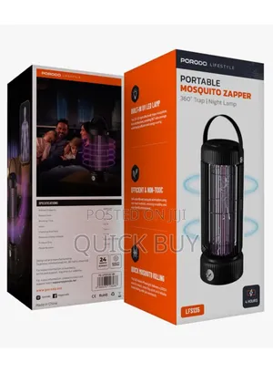 Portable Insect Zapper With 360° Trap Night Lamp