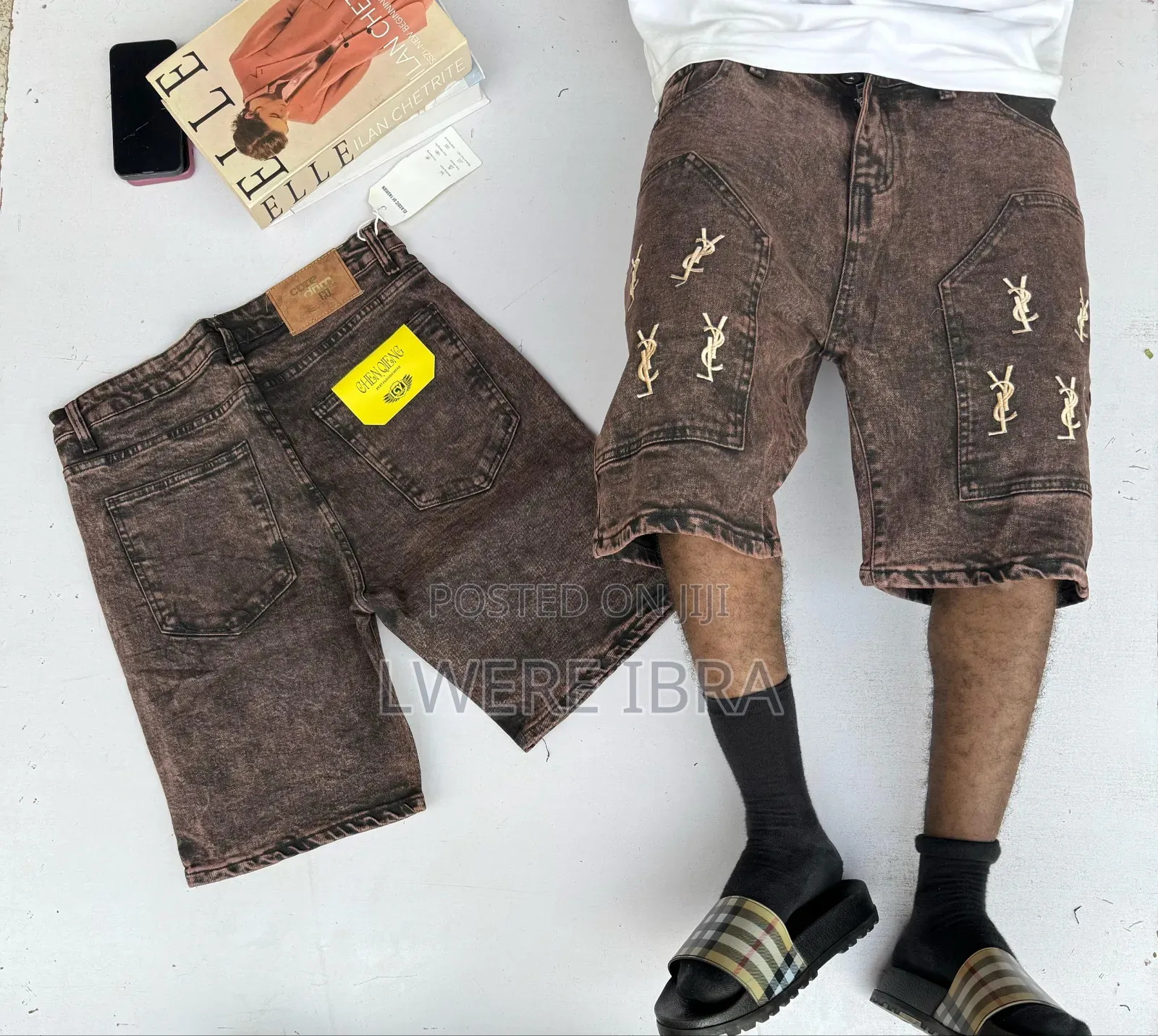 Brown Short Jeans for Men