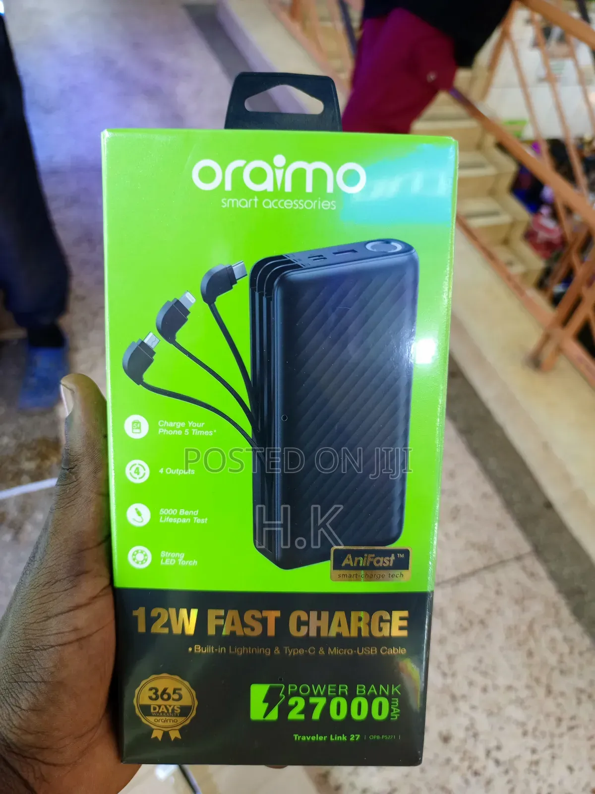 Oraimo Traveler Link 27 27000mah Power Bank.