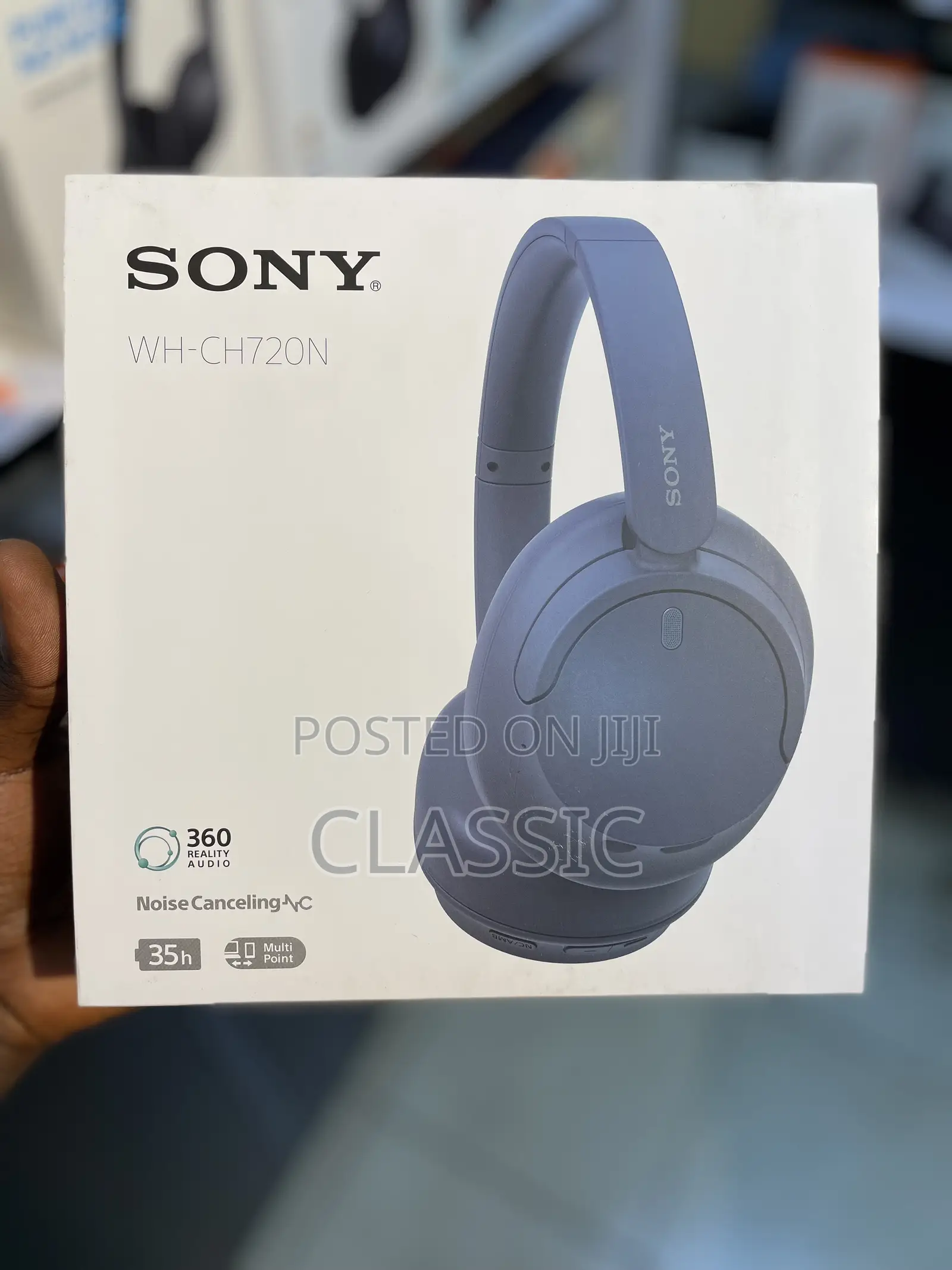 Sony Wh-Ch720n Wireless Noise Cancelling Headphones (Blue)