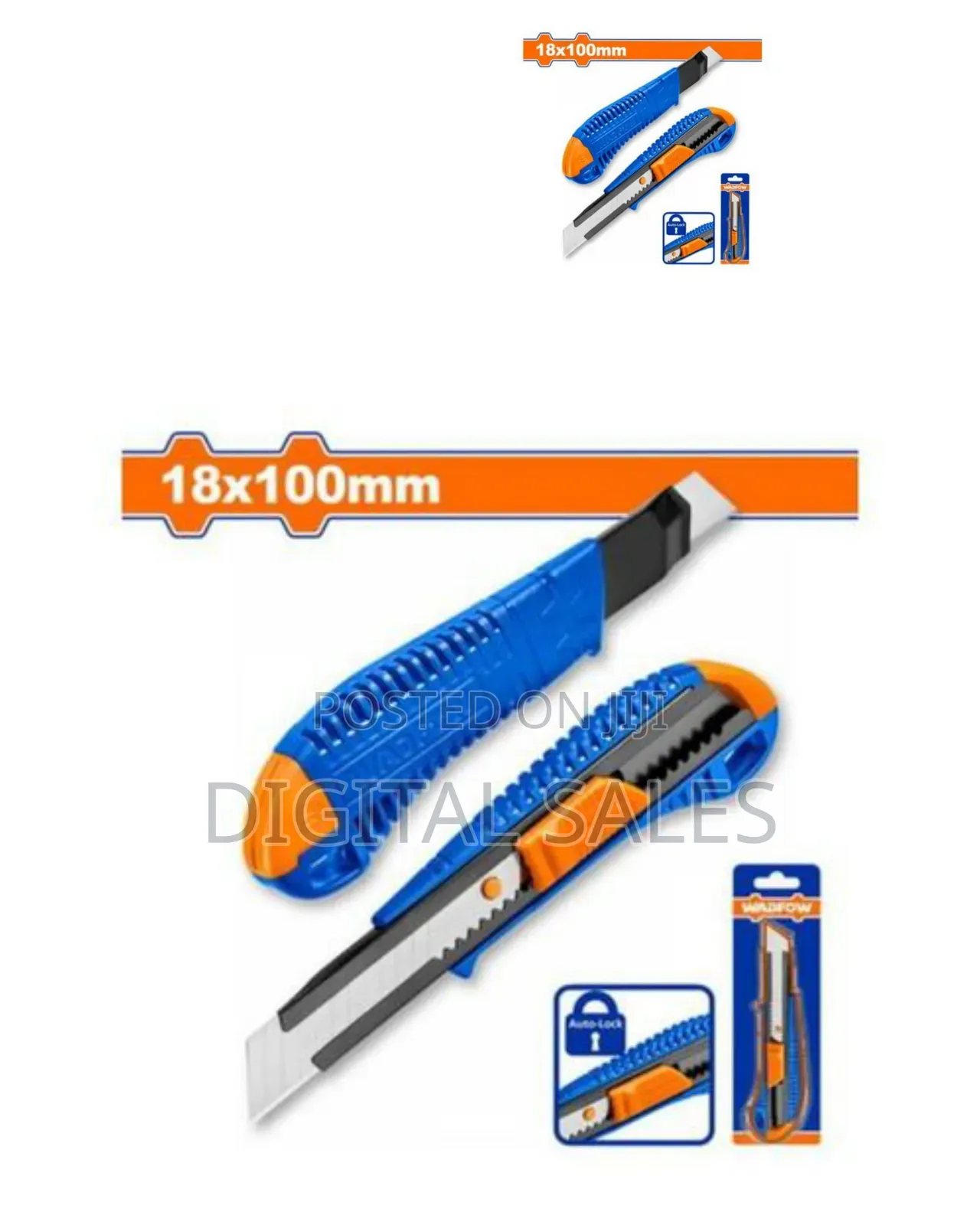 Ingco Wadfow Snap-off Blade Knife A Box Of 20 Pieces