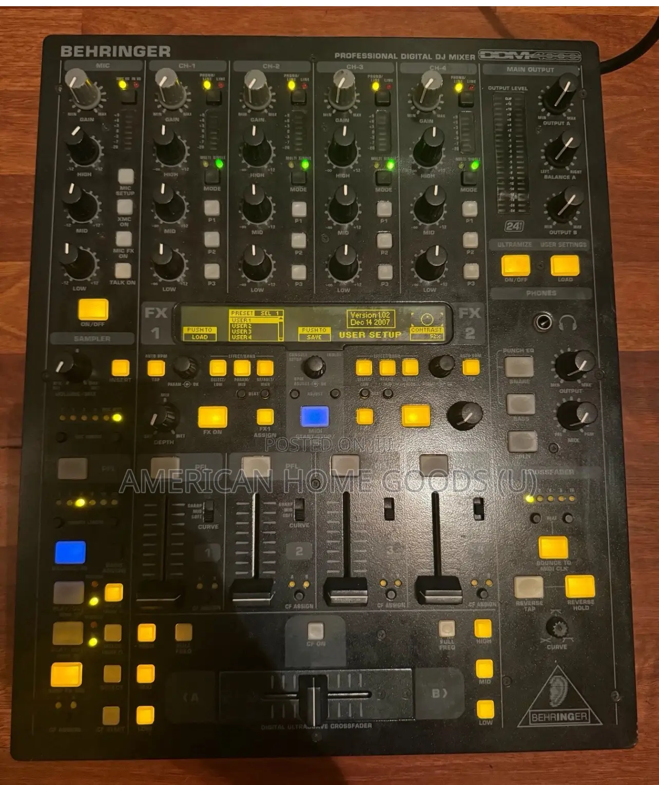 Behringer Digital Pro Mixer Ddm4000 5-channel Dj Mixer