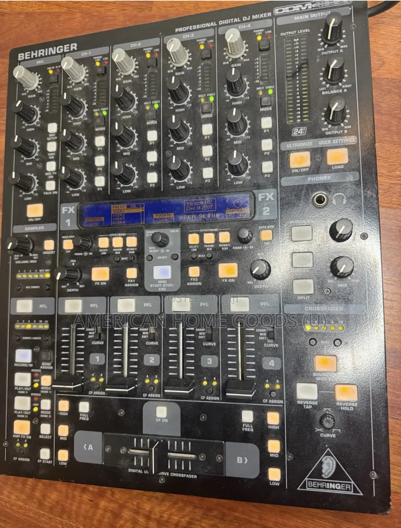 Behringer Digital Pro Mixer Ddm4000 5-channel Dj Mixer