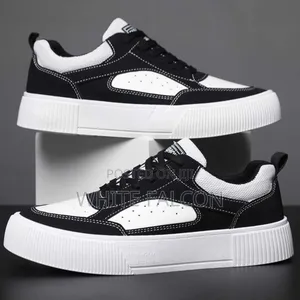Skateboard Sneakers Thick Sole High Stable Sneakers-Black
