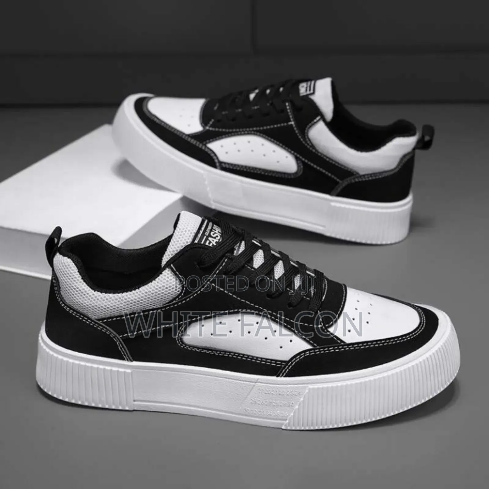 Skateboard Sneakers Thick Sole High Stable Sneakers-Black