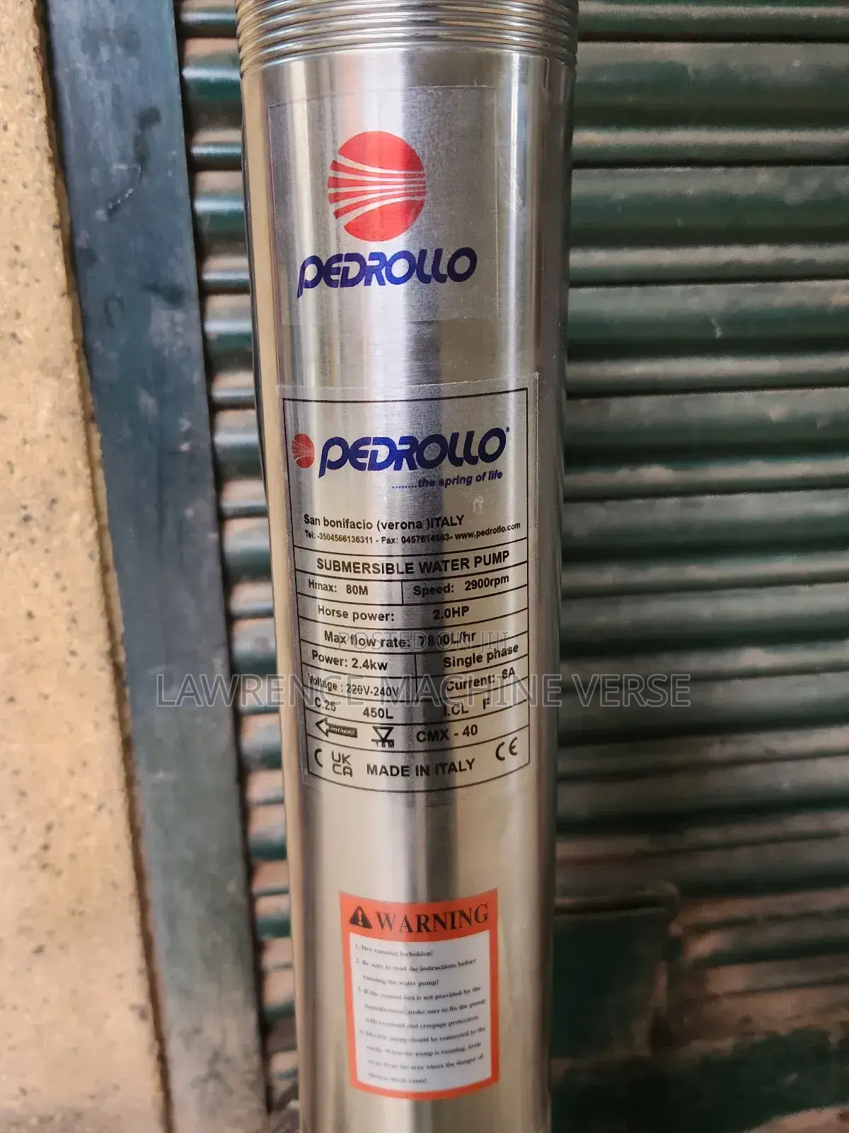 Electric Water Pump 80m Pedroll