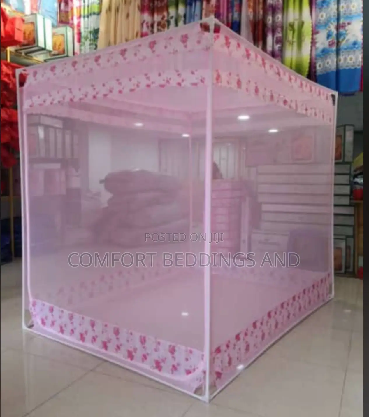 Square Mosquito Net  Pink 4*6, 5*6, 6*6