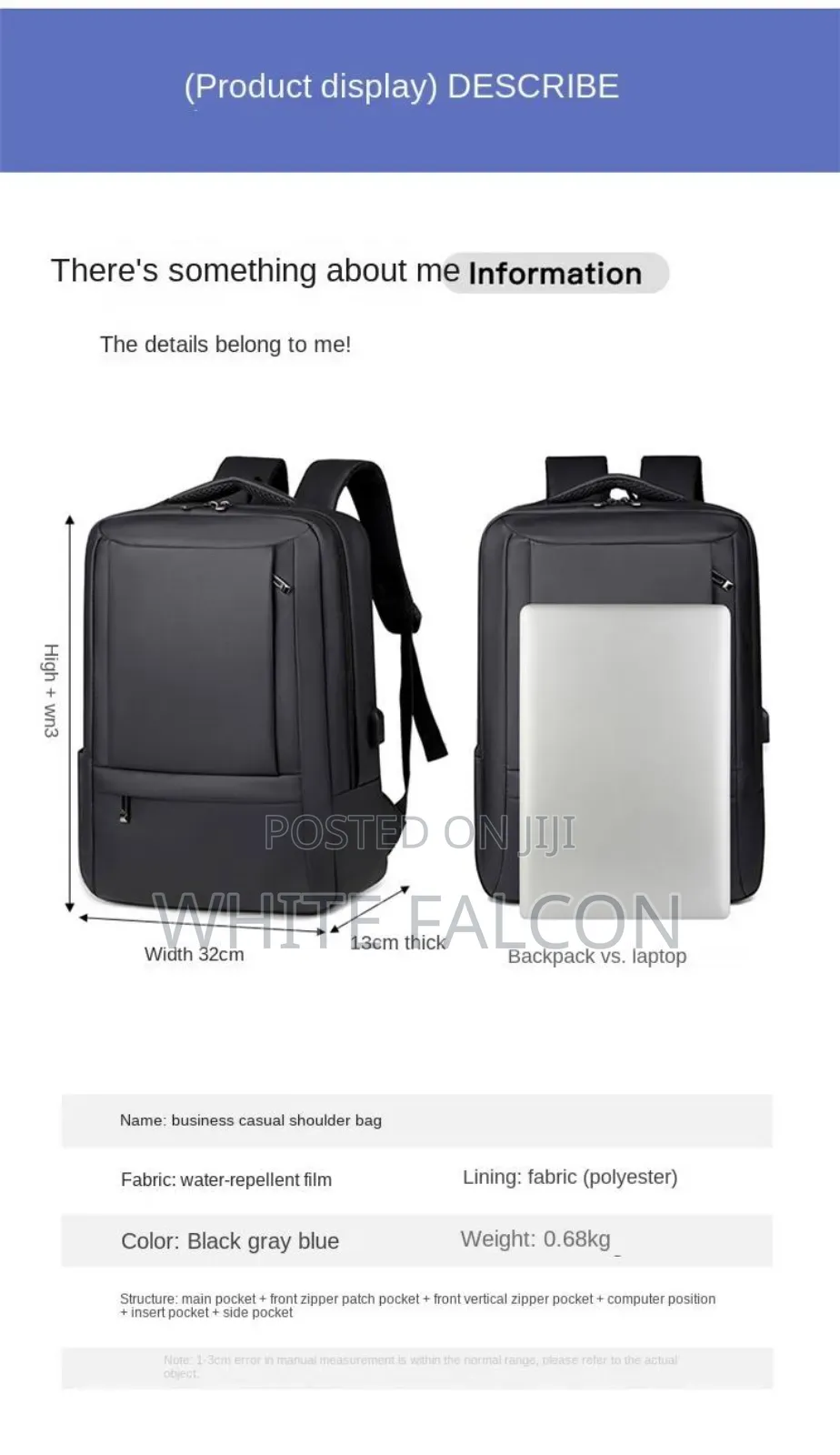 Travelsafe Waterproof Laptop Bag-Gray