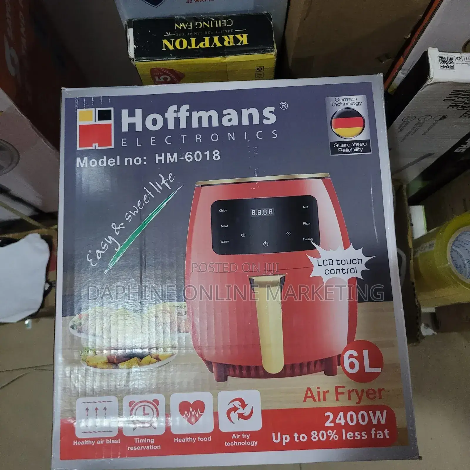 Air Fryer 6l Hoffman Digital, 6l Digital Air Fryer Hoffman