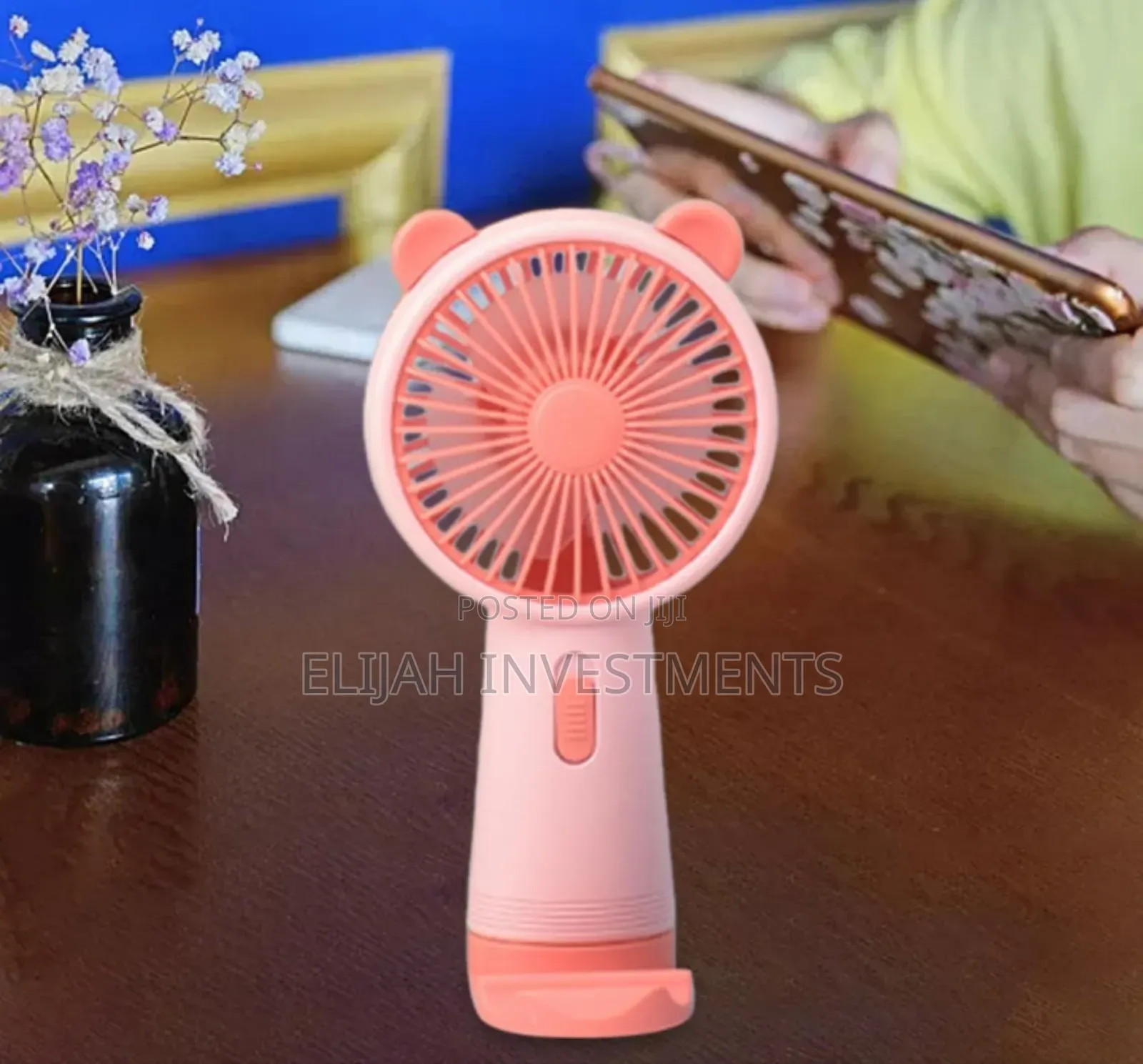 Mini Cartoon Bear Light Fans