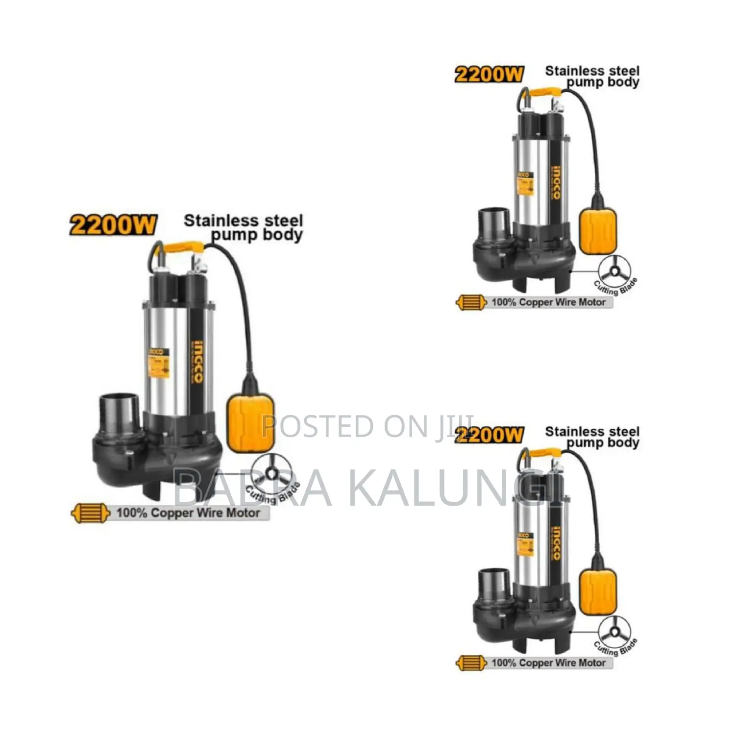 Ingco Submersible Sewage Water Pump -750w