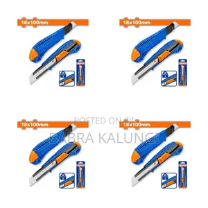 Wadfow Snap-Off Blade Knife a Box of 20 Pieces - Blue
