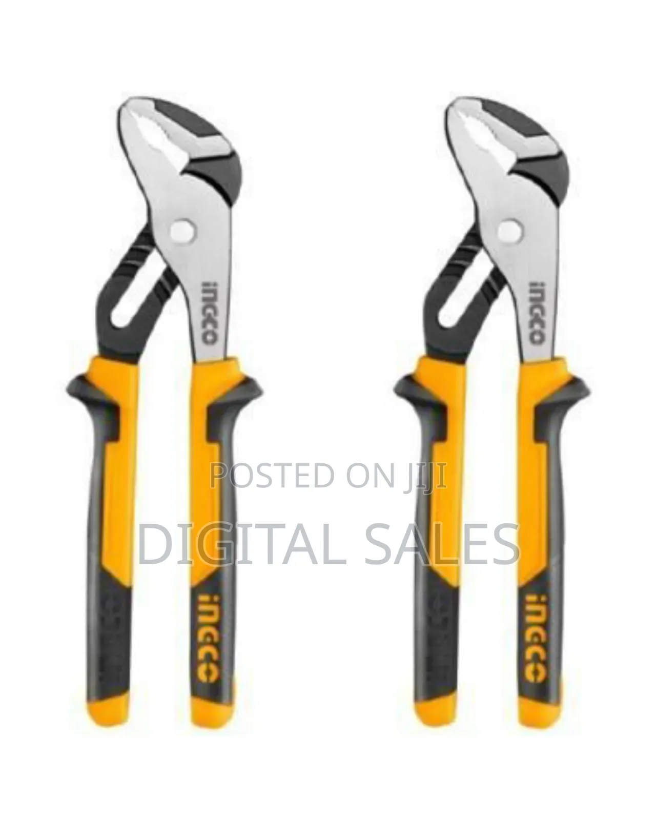 Ingco 255mm Rubber Grip Scissors Stainless Steel Long Blade - Orange