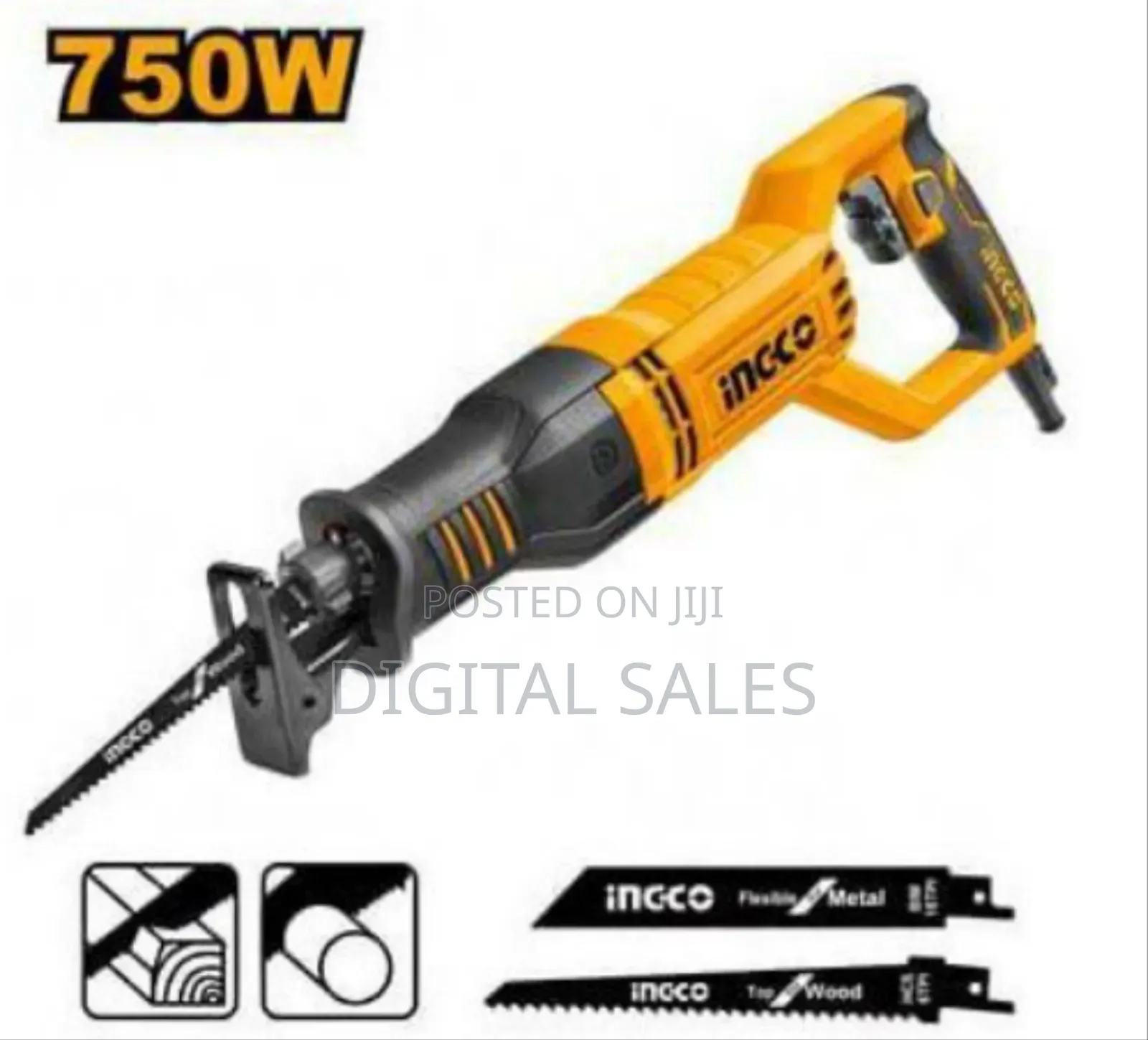 Ingco Industrial Grade Reciprocating Saw 750 Watts Rs8008 -