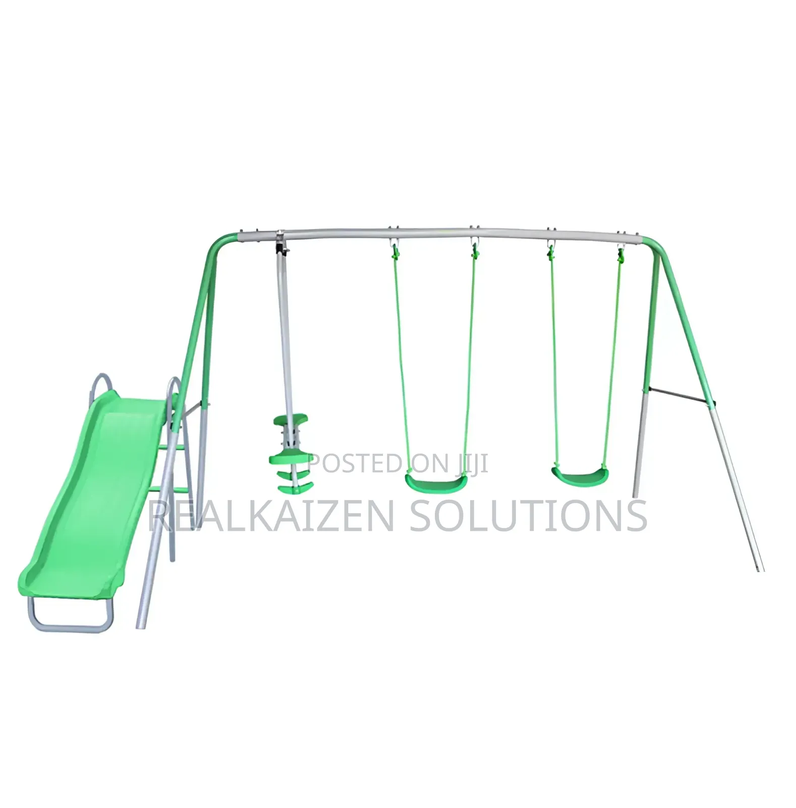 Uk Sportspower Children Double Swing| Seesaw Glide and Slide Set