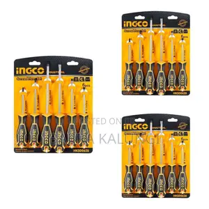 Ingco 6pcs of Insulated Screwdriver Set - Yellow