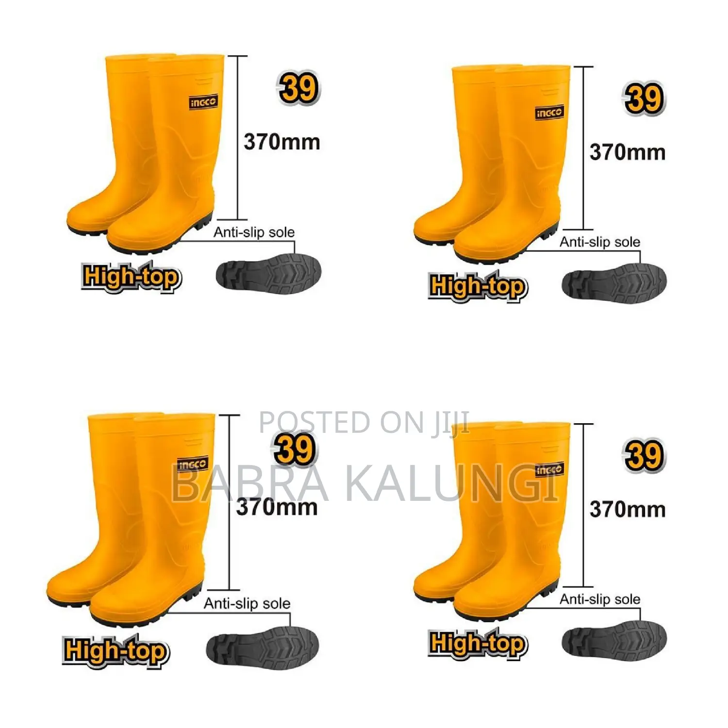 Rain Boots Pvc/ Nitrile With Steel Toe Gumboots