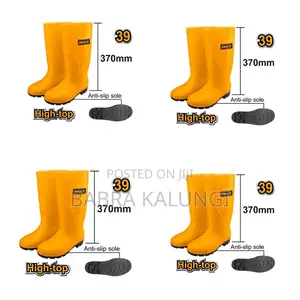 Rain Boots Pvc/ Nitrile With Steel Toe Gumboots