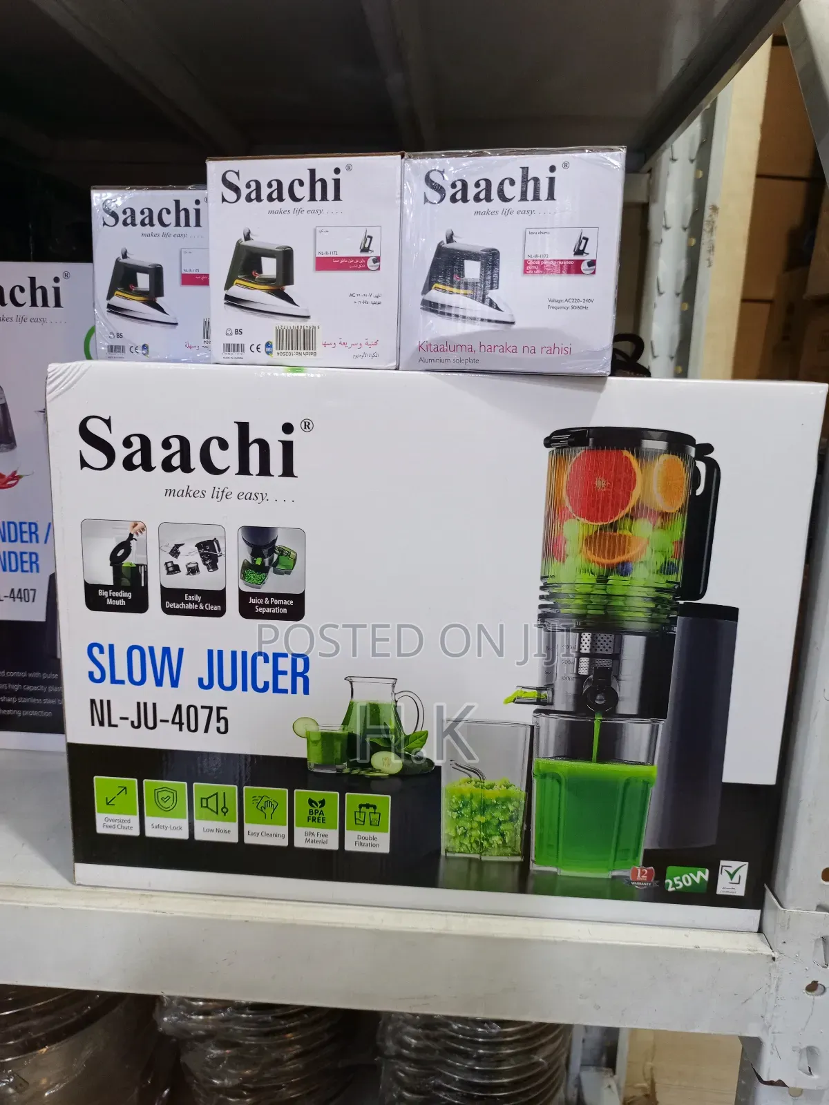Saachi Slow Juicer, Model Nl-Ju-4075.