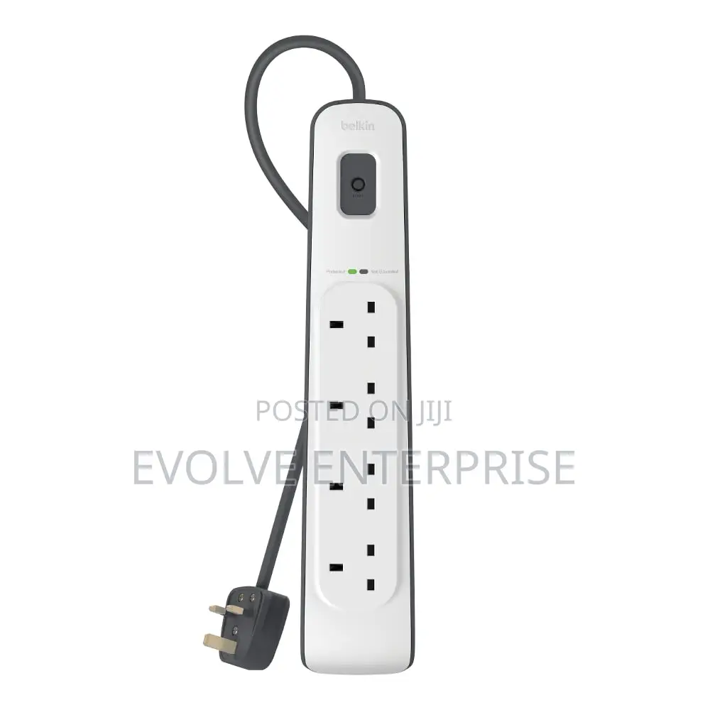 Belkin 4-Way Surge Protection Strip With 2 Meters Cord Length