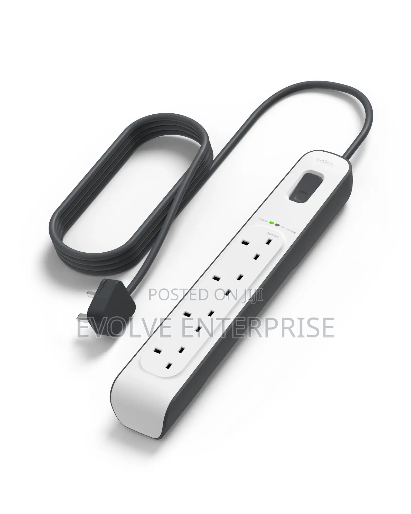 Belkin 4-Way Surge Protection Strip With 2 Meters Cord Length