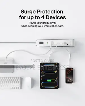 Belkin 4-Way Surge Protection Strip With 2 Meters Cord Length