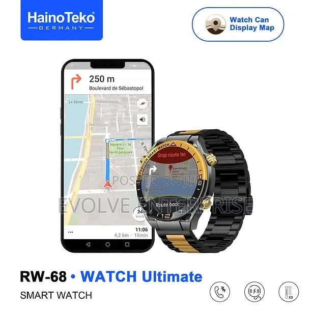 Hainoteko Rw-68 Watch Ultimate Smart Watch With Amoled Display