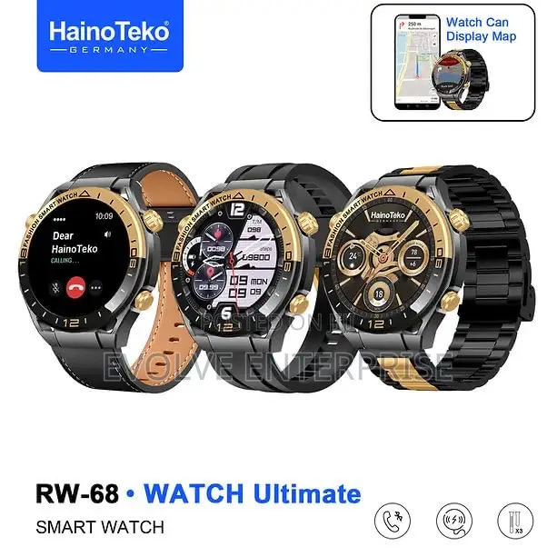 Hainoteko Rw-68 Watch Ultimate Smart Watch With Amoled Display